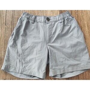 Chubbies Shorts Mens Small Gray Chino 6 Inch Inseam Elastic Waist Pockets